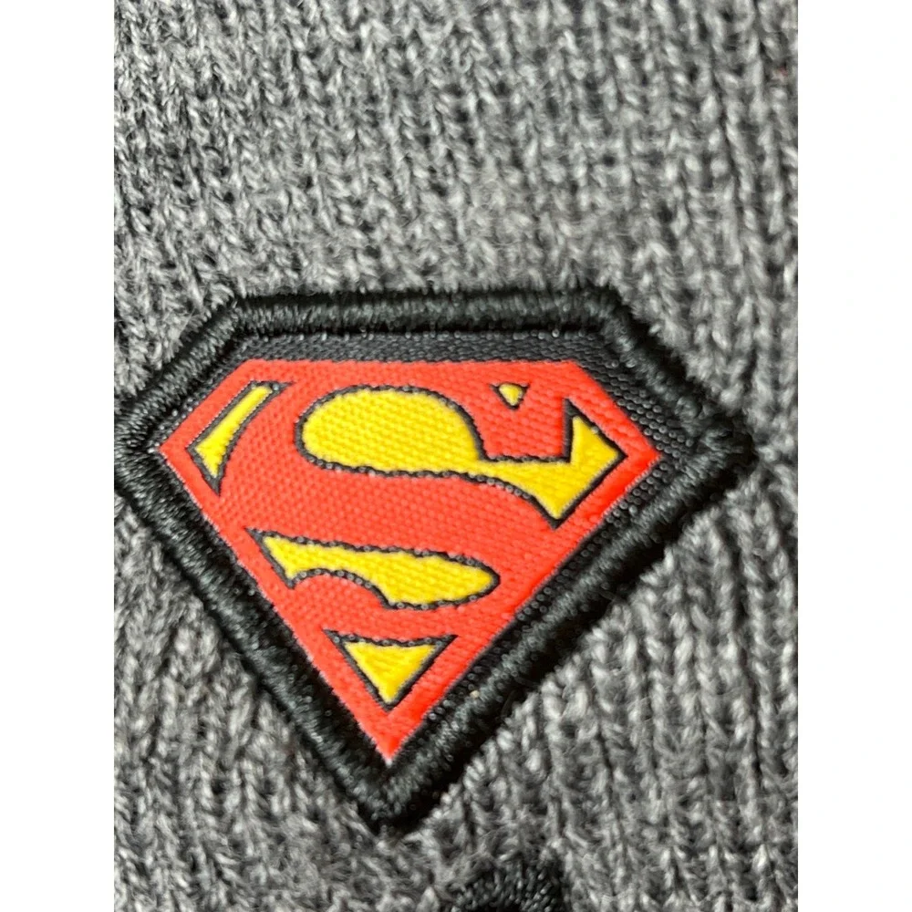 Justice League DC Comics‎ Superhero Logo Beanie Hat Kids Gray